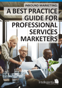eBook cover for A best practice guide for professional services marketers