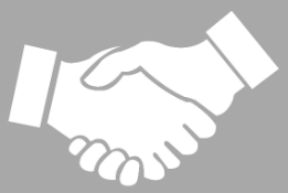 Hands shaking to improve the relationship between sales & marketing